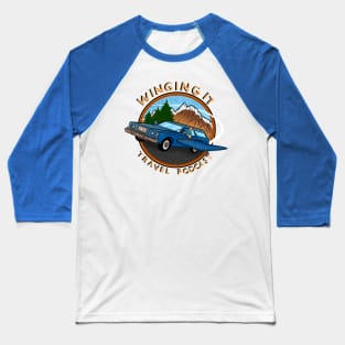 Winging It Travel Podcast Logo Baseball T-Shirt